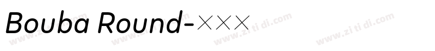 Bouba Round字体转换